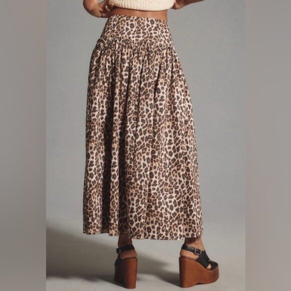 NWT Size 1X -  Mare Mare 100% Cotton Basque-Waist Maxi Skirt (NWT US$ 148) - Picture 9 of 16